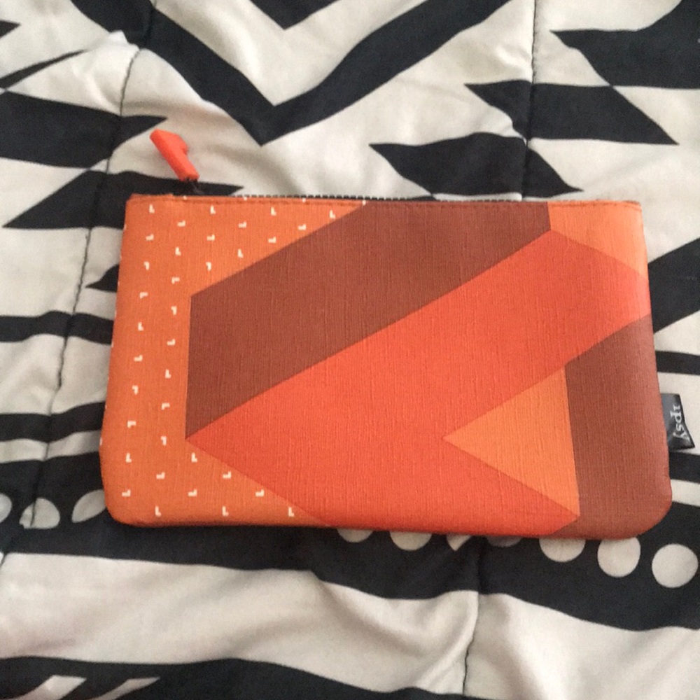 Orange Makeup Bag